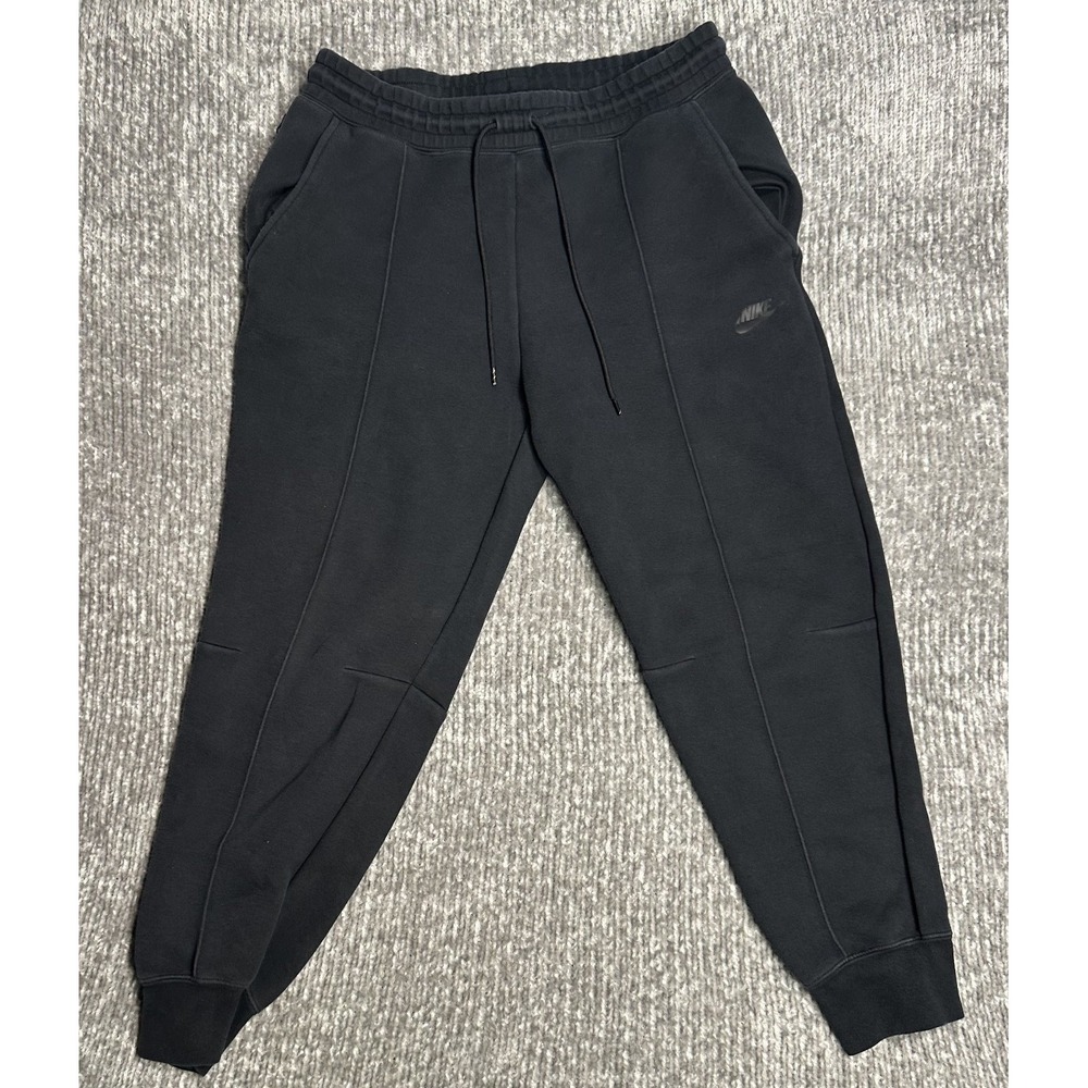 Nike Tech Fleece Mid Rise Jogger Sweatpants Women's Large Black FB8330 010 Gym
